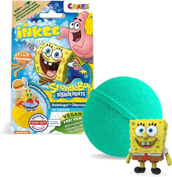 INKEE Spongebob, bomba de baie pentru copii cu surpriză, Spongebob Squarepants de colecționat, 80 grame