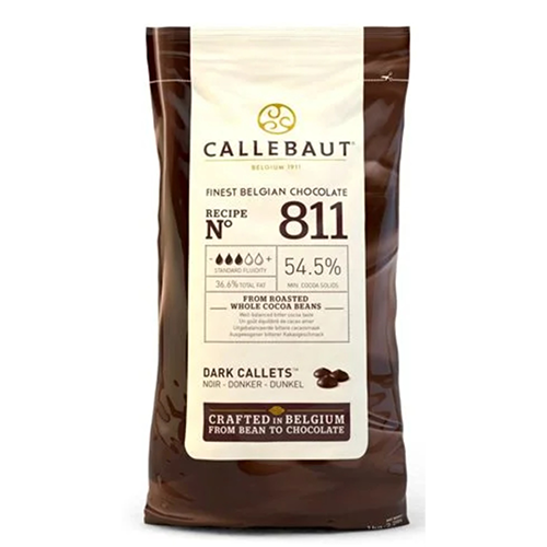 CIOCOLATA BELGIANA NEAGRA CALLEBAUT 811, 54,5%, 2.5 kg