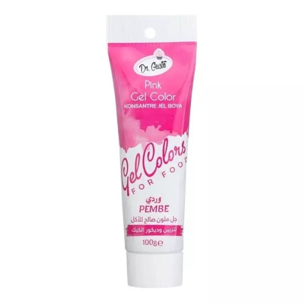Colorant Gel Alimentar Roz 100 g Dr Gusto - Gel Ultra Concentrat Pentru Deserturi Remarcabile