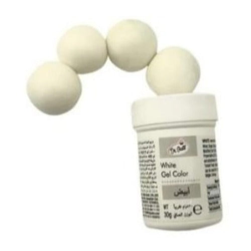 Colorant gel alimentar, 30 grame, alb