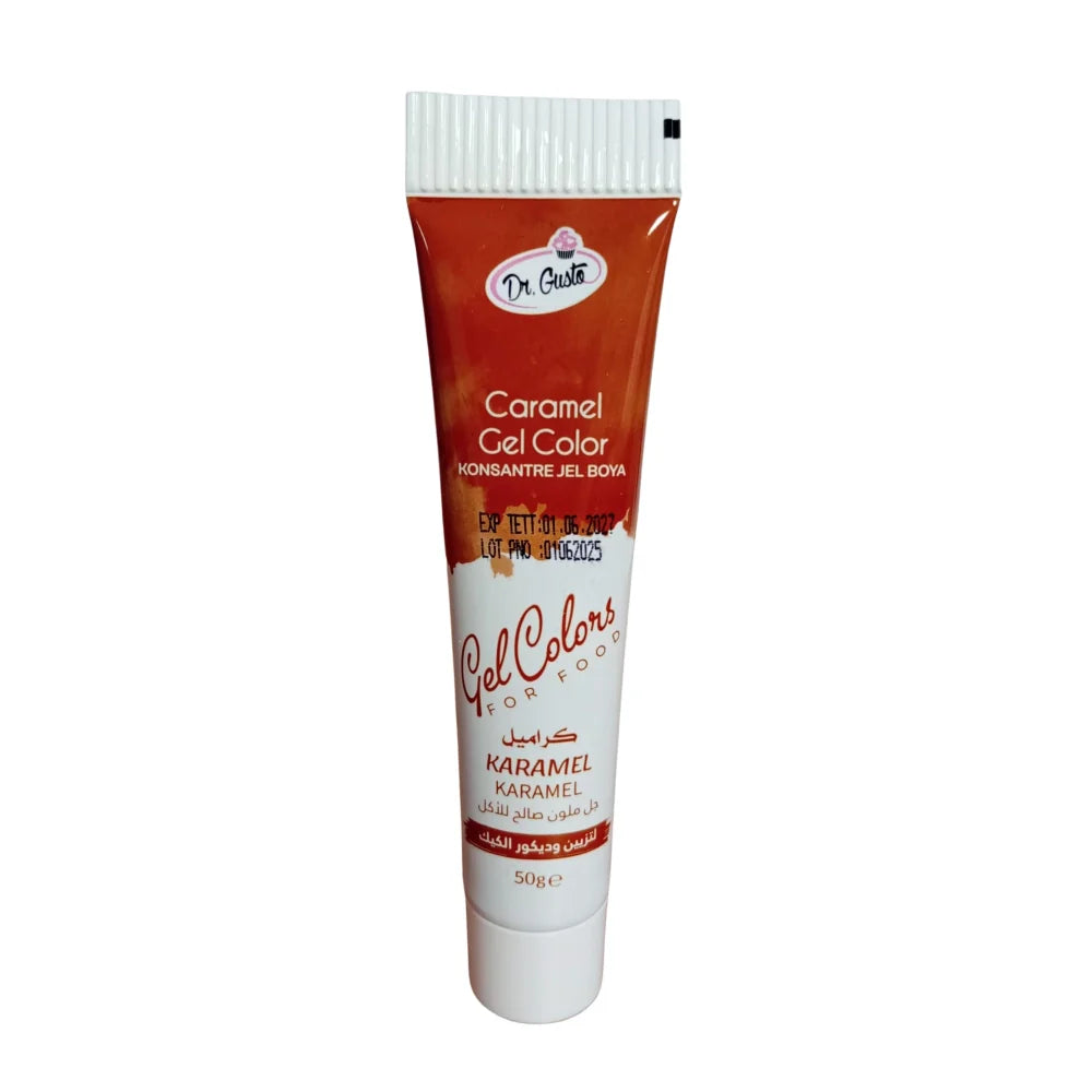 Colorant Gel Alimentar Caramel Dr Gusto 50 g - Extrem de Concentrat, Economisește Cantitate Mică