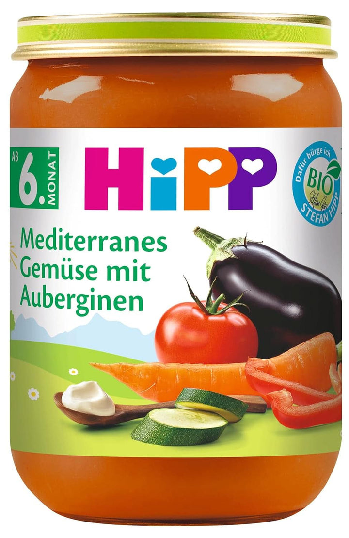 Hipp Organic Vegetables, piure din legume, pachet de 6 x 125 grame sau 6 x 190 grame