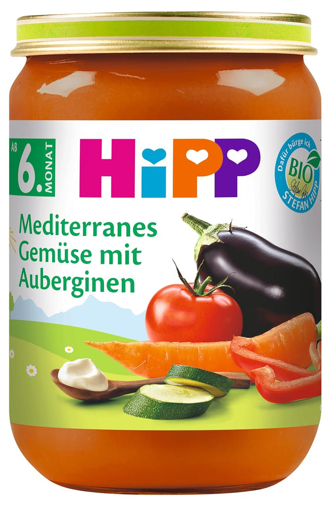 Hipp Organic Vegetables, piure din legume, pachet de 6 x 125 grame sau 6 x 190 grame