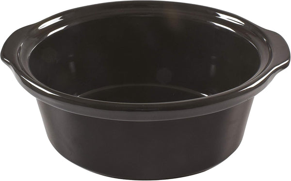 BC.510 Slow Cooker, 280 W, 4,5 Liter, Glaskeramik, Schwarz Und Stahl, Nero E Acciaio