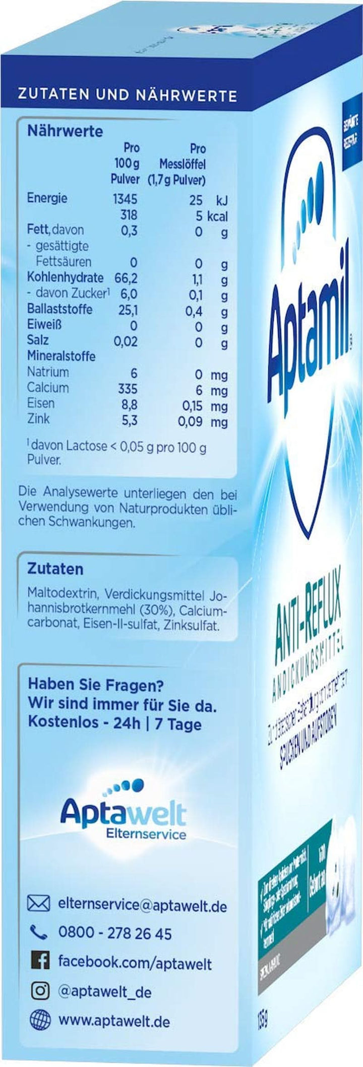 Aptamil AR Andickungsmittel Von Geburt An, 6Er Pack (6 X 135 G)