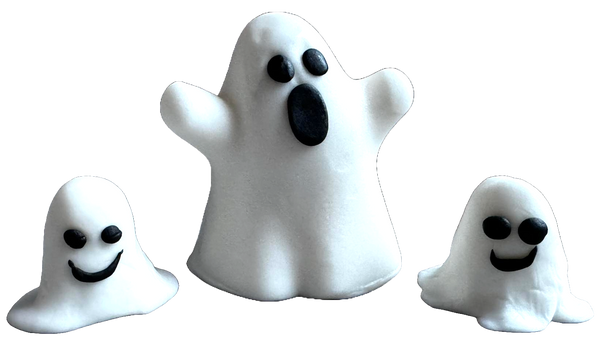 Set di 3 decorazioni commestibili da Sugar Paste, Halloween, The Ghost Family