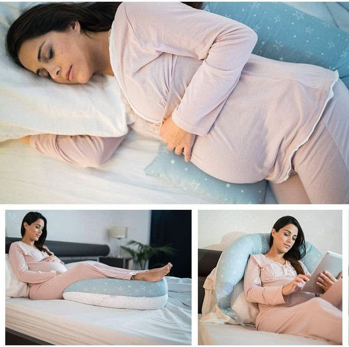 Nuvita 7100 Dreamwizard Stillkissen Seitenschläferkissen Und Schwangerschaftskissen-Multifunktion 12 in 1 Mit Verstellbarem Lendenwirbelstütze-Stillkissen&Baby Kissen-Made in Italy