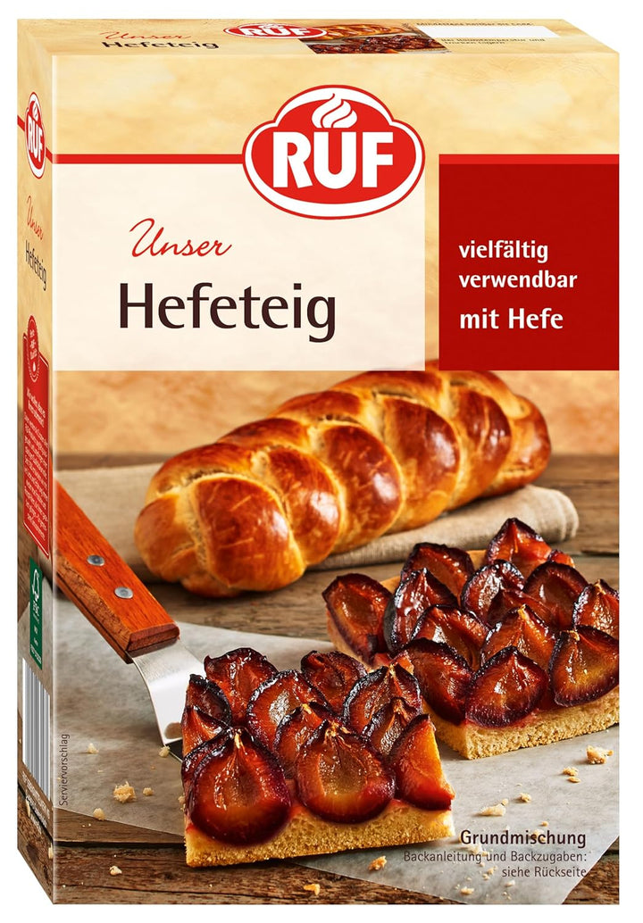 RUF Biskuit Teig, Backmischung Für Einen Saftigen Biskuitteig, Gelingsicher Und Schnell Zubereitet, Zur Herstellung Von Biskuitrollen, Biskuitkuchen Oder Tortenboden, 1 X 250G