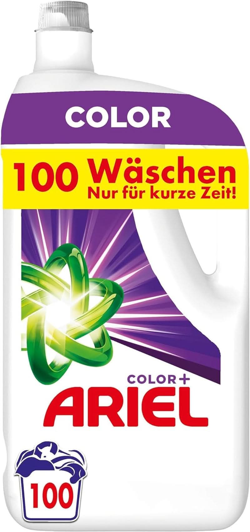 Ariel Liquid Detergent, 100 Wash Loads, Colour+ – Naty Shop