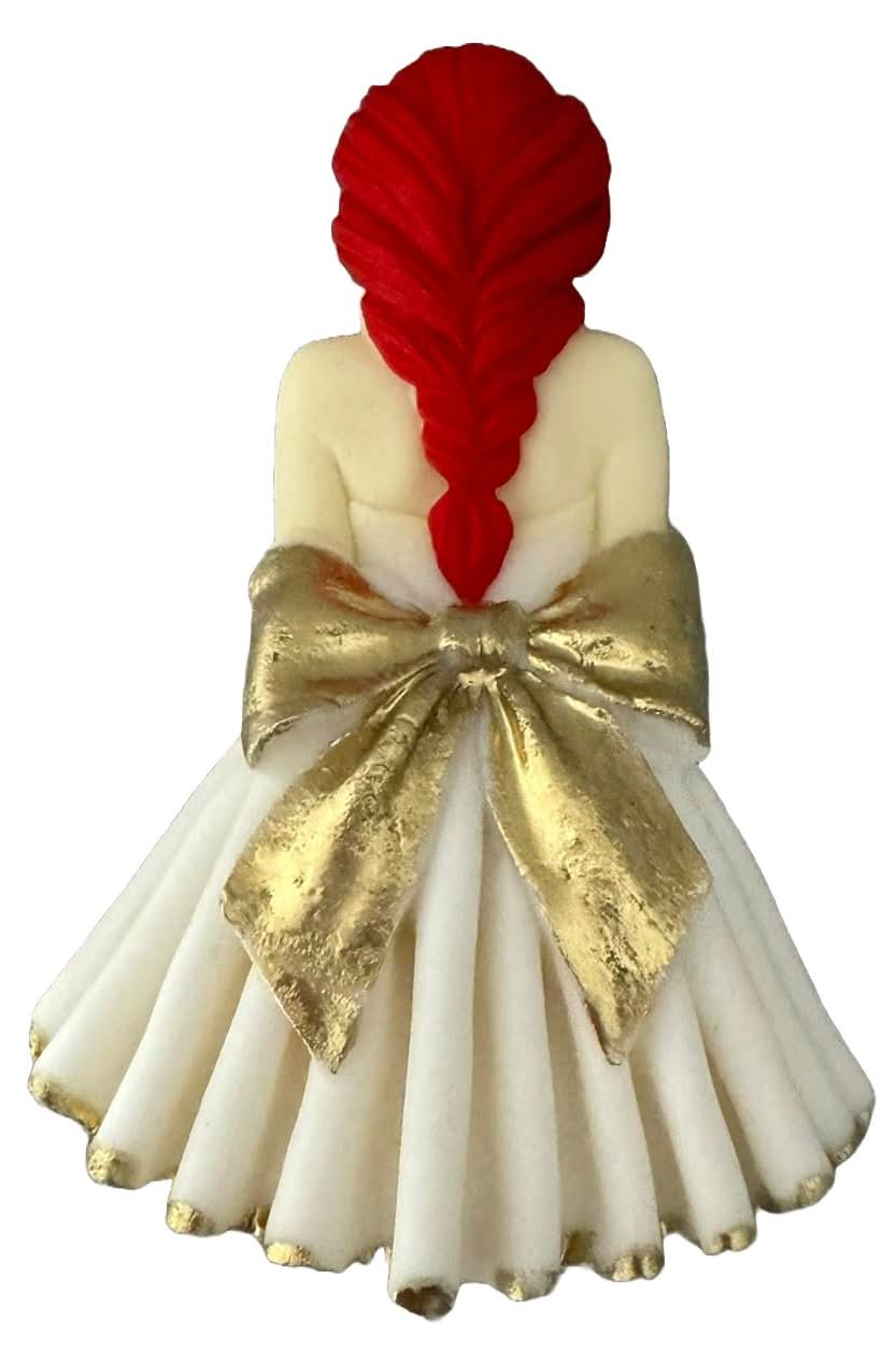 Decoratiune comestibila din zahar, Beautiful Lady Decoratiuni din Pasta de Zahar Nati Shop