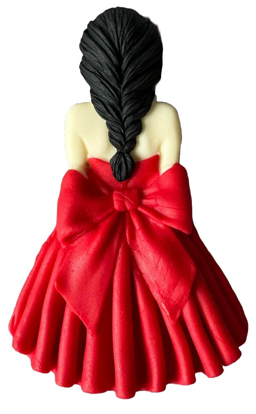 Decoratiune comestibila din zahar, Beautiful Lady Decoratiuni din Pasta de Zahar Nati Shop