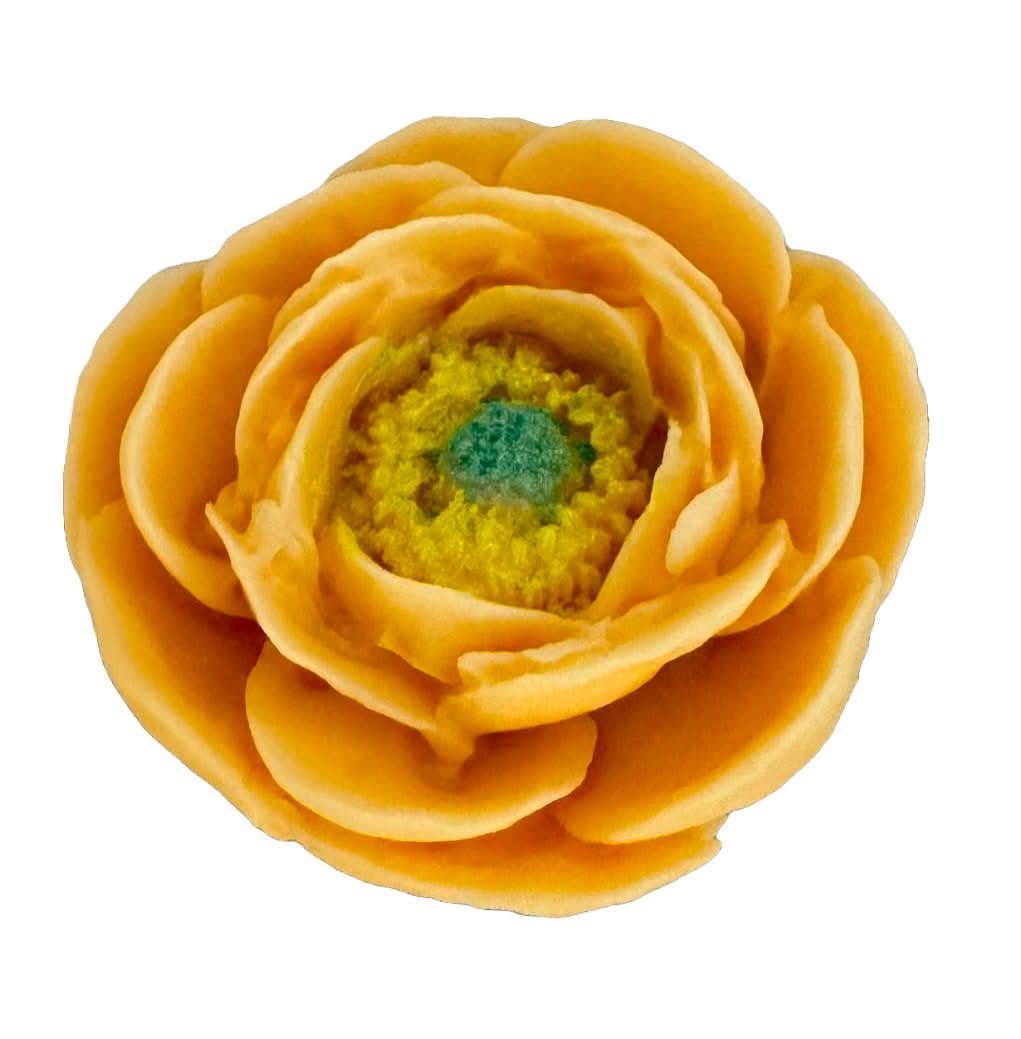 Decoratiune comestibila din zahar, Bujor somon Decoratiuni din Pasta de Zahar Nati Shop