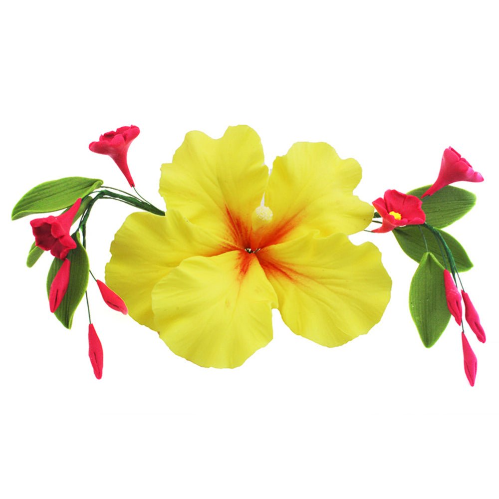 Decoratiune comestibila din zahar, Hibiscus - Nati Shop