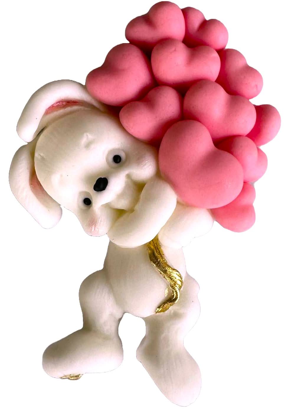 Decoratiune comestibila din zahar, Iepuras Decoratiuni din Pasta de Zahar Nati Shop