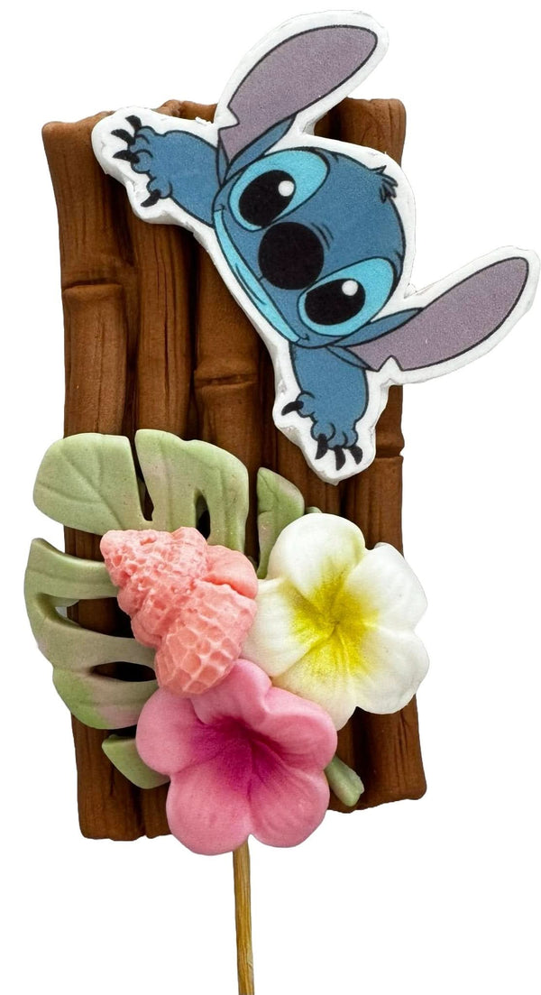 Decoratiune comestibila din zahar, Stitch - Naty Shop