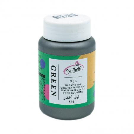 Colorant Liposolubil Pudra Verde Pentru Ciocolata 75 g - Se Aplică Ușor Pe Pastă De Zahăr