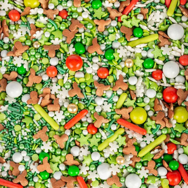 Super Streusel Hohoho - Sprinkles Crăciun Cu Tematică De Reni Și Fulg De Zăpadă, 90 G