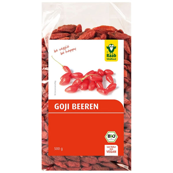 Raab Vitalfood Organic Goji Berries, calitate premium, 500 grame