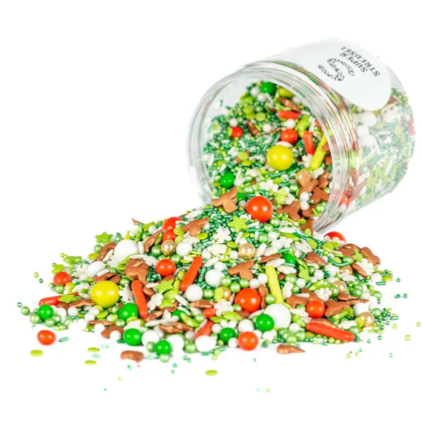 Super Streusel Hohoho - Sprinkles Crăciun Cu Tematică De Reni Și Fulg De Zăpadă, 90 G