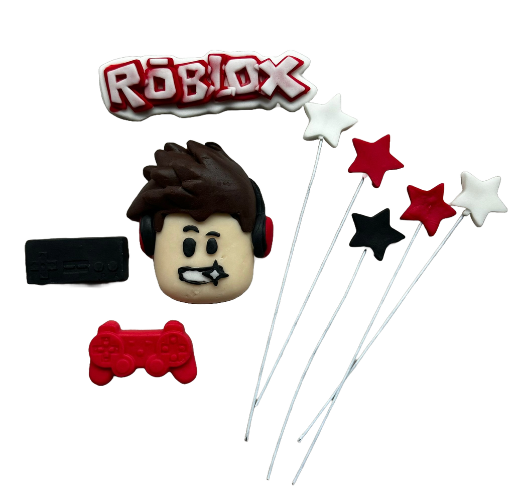 Set 9 decoratiuni comestibile din zahar, Roblox