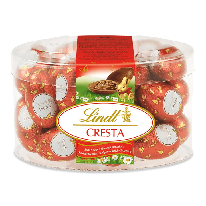 Lindt Schokolade Nougat Eier | 450 G | Ca. 25 Eier Aus Zartem Haselnuss-Nougat in Alpenvollmilch-Schokolade | Oster Schokolade | Schokoladengeschenk | Ostereier | Schokoeier