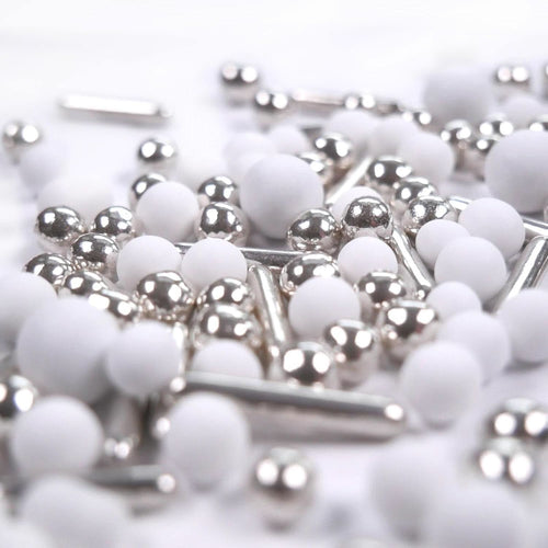 Streusel Hero Chocolate Mix Silver White Sprinkles, 40 grame Naty Shop