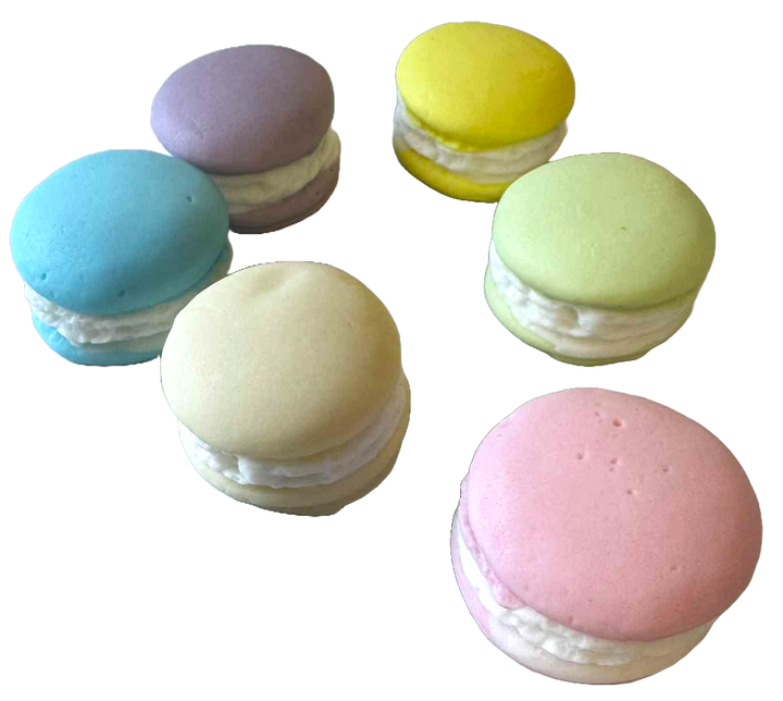 Set decoratiuni comestibile, Macarons Decoratiuni din Pasta de Zahar Nati Shop