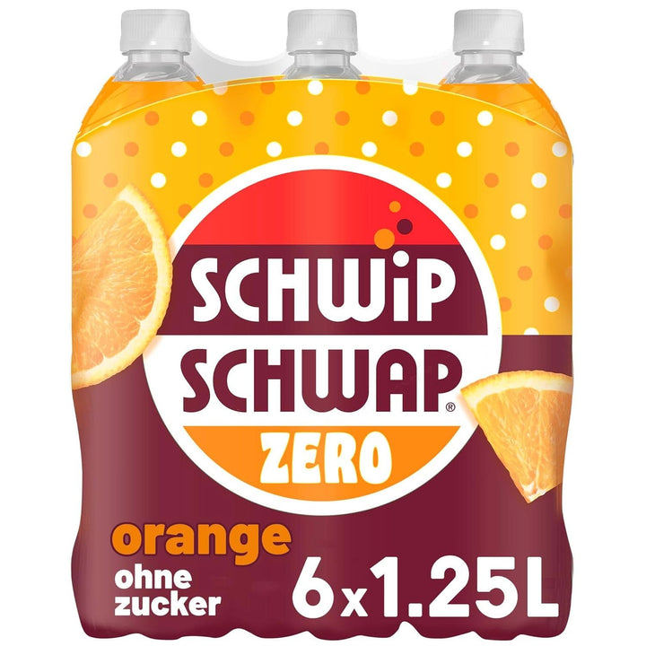 Schwip Schwap Zero Orange, băutură răcoritoare cu aromă de portocale, set 6 x 1,25 litri