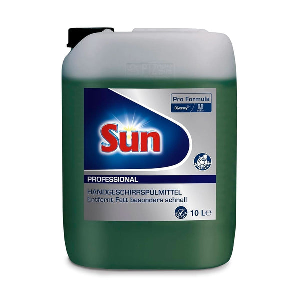 Sun Professional, lichid de spălat vase manual - Îndepărtare foarte eficientă a grăsimilor, cu parfum proaspăt de citrice, 10 litri