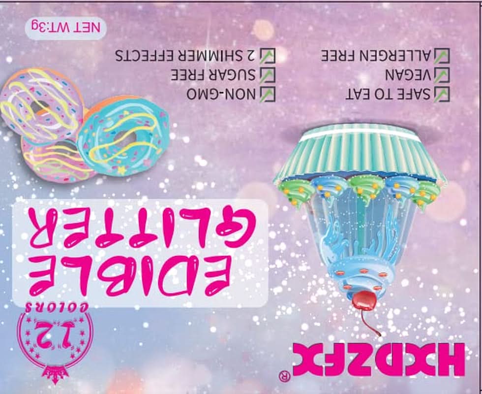 Set glitter comestibil, pudra, 3 grame per culoare Naty Shop