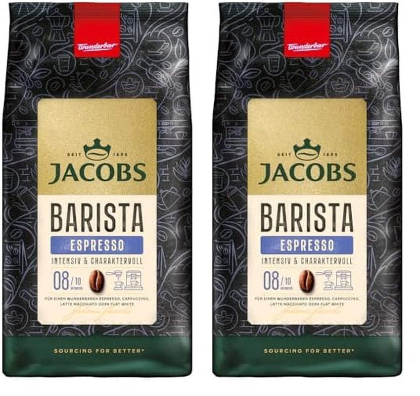 Jacobs Barista Crema Intense Kaffeebohnen 1Kg – Intensiv, Dunkle Schokolade & Pekannüssen, Arabica & Robusta Bohnen, Intensität 7/10, Ideal Für Café Crema