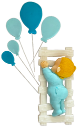 Set 6 decoratiuni comestibile din zahar, Fericire Decoratiuni din Pasta de Zahar Naty Shop