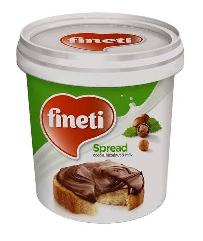 Fineti, Crema cu cacao, alune de padure si lapte 200g