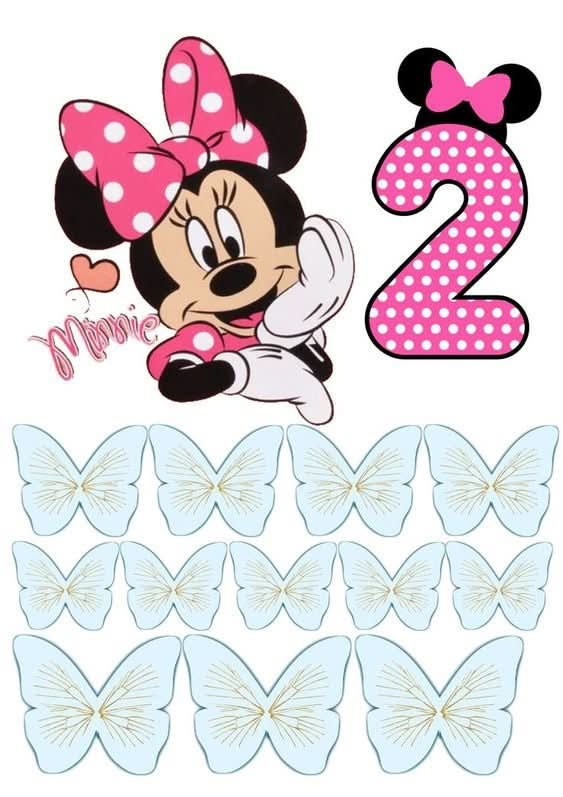 Imagine comestibila, Icing, topper - Minnie Mouse - Nati Shop