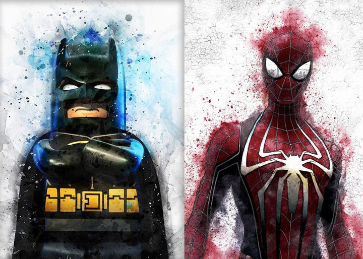 Imagine comestibila, vafa, format A4, Batman/Spider Man - Nati Shop