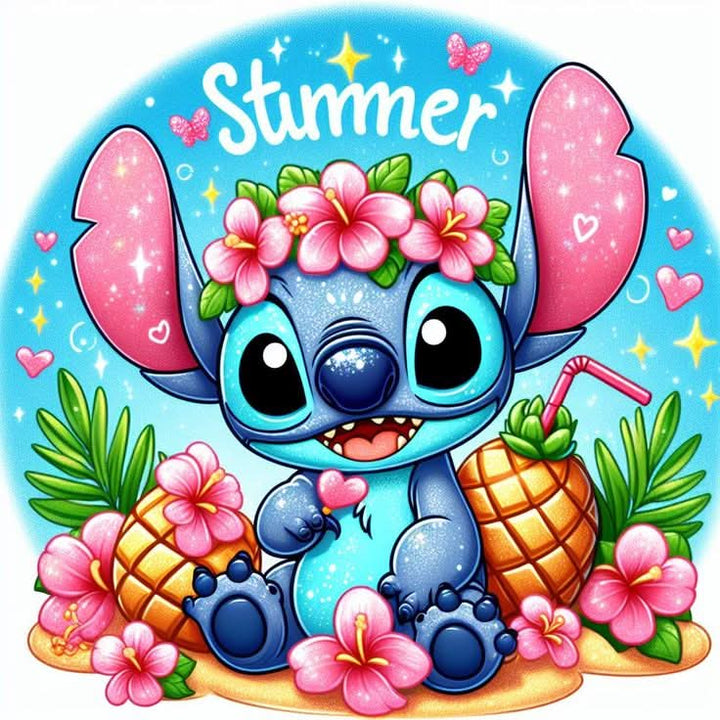 Imagine comestibila, vafa sau icing, format A4, Lilo and Stitch - Nati Shop