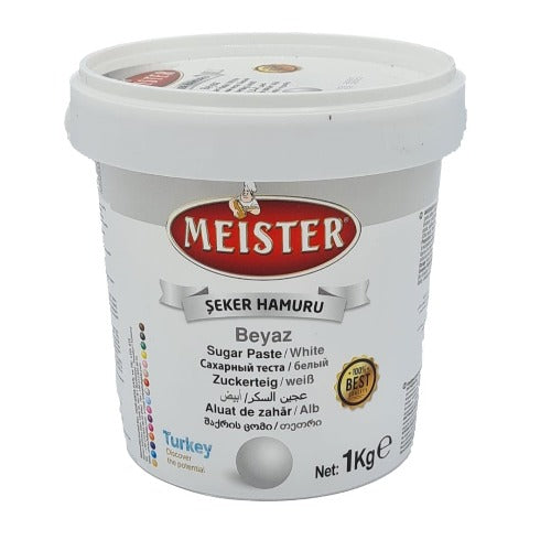 Pasta de zahar MEISTER, 1 kg, alb