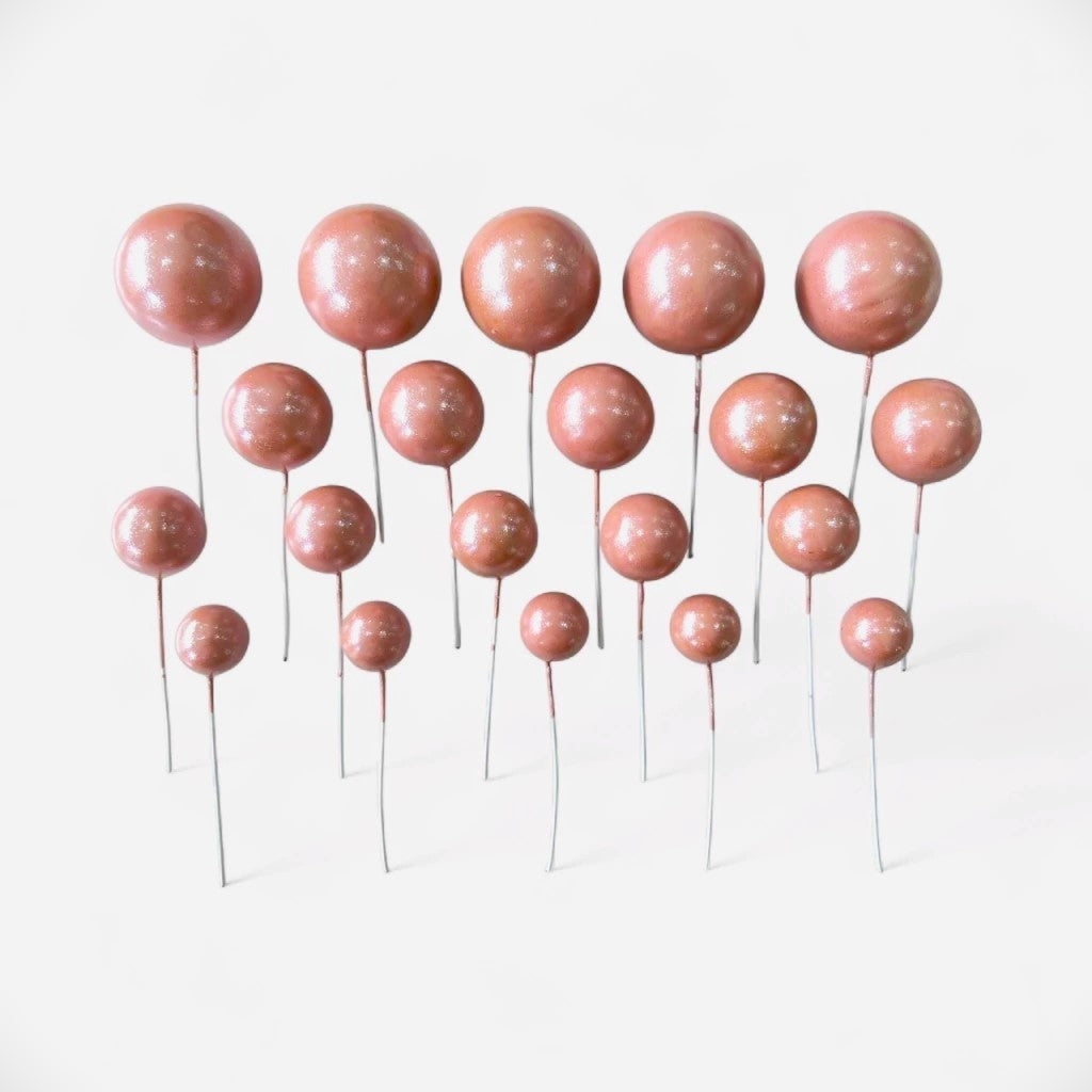 Set 20 sfere necomestibile, sfere piersica sidef