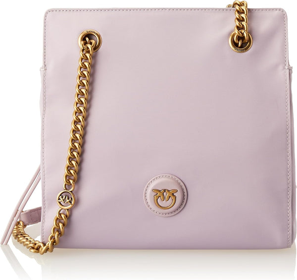 Pinko Femeii Recycled Gate Shopper RECYCELTES Nylon + Genti Femei Naty Shop Y48Q_Tulipano Viola-Antque Gold