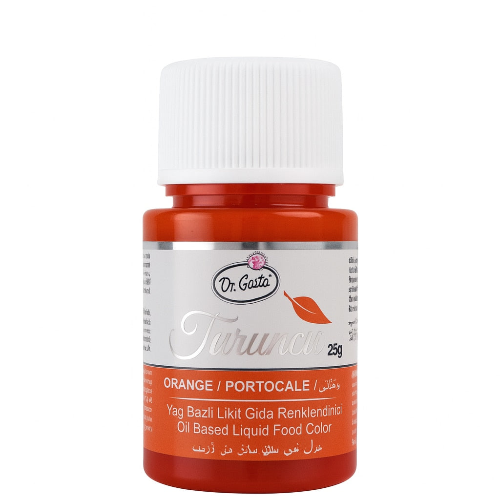 Colorant Liposolubil Lichid Rosu Flacără Pentru Ciocolată Dr Gusto 25 ml - Pentru Decorare Torturi Si Ciocolata