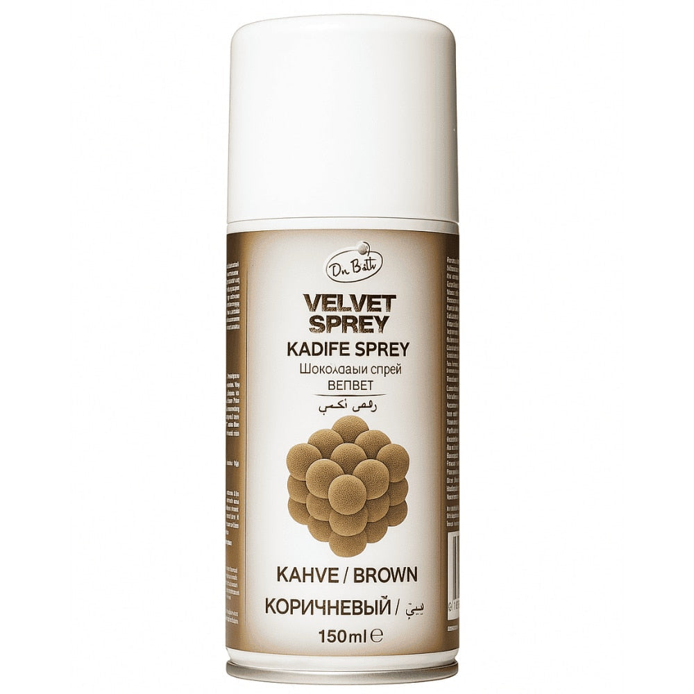 Colorant Spray Catifea 150 Ml Maro - Colorare Catifelată Pentru Deserturi Și Decorare Torturi