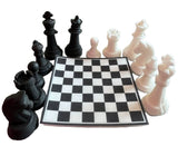 Set 13 decoratiuni comestibile din zahar, Sah Decoratiuni din Pasta de Zahar Nati Shop