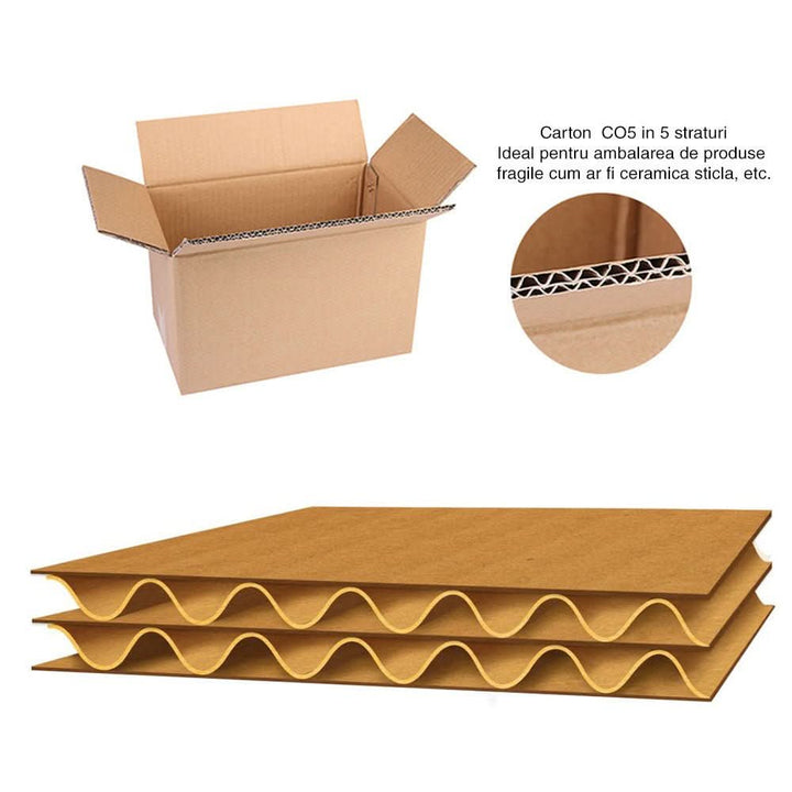 Set 20 cutii carton CO5, CB, 270 x 150 x 200 - Nati Shop