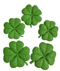Set 5 decoratiuni comestibile din zahar, Frunze de trifoi norocos Decoratiuni din Pasta de Zahar Nati Shop