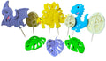 Set 9 decoratiuni comestibile din zahar, Dinozauri Decoratiuni din Pasta de Zahar Nati Shop