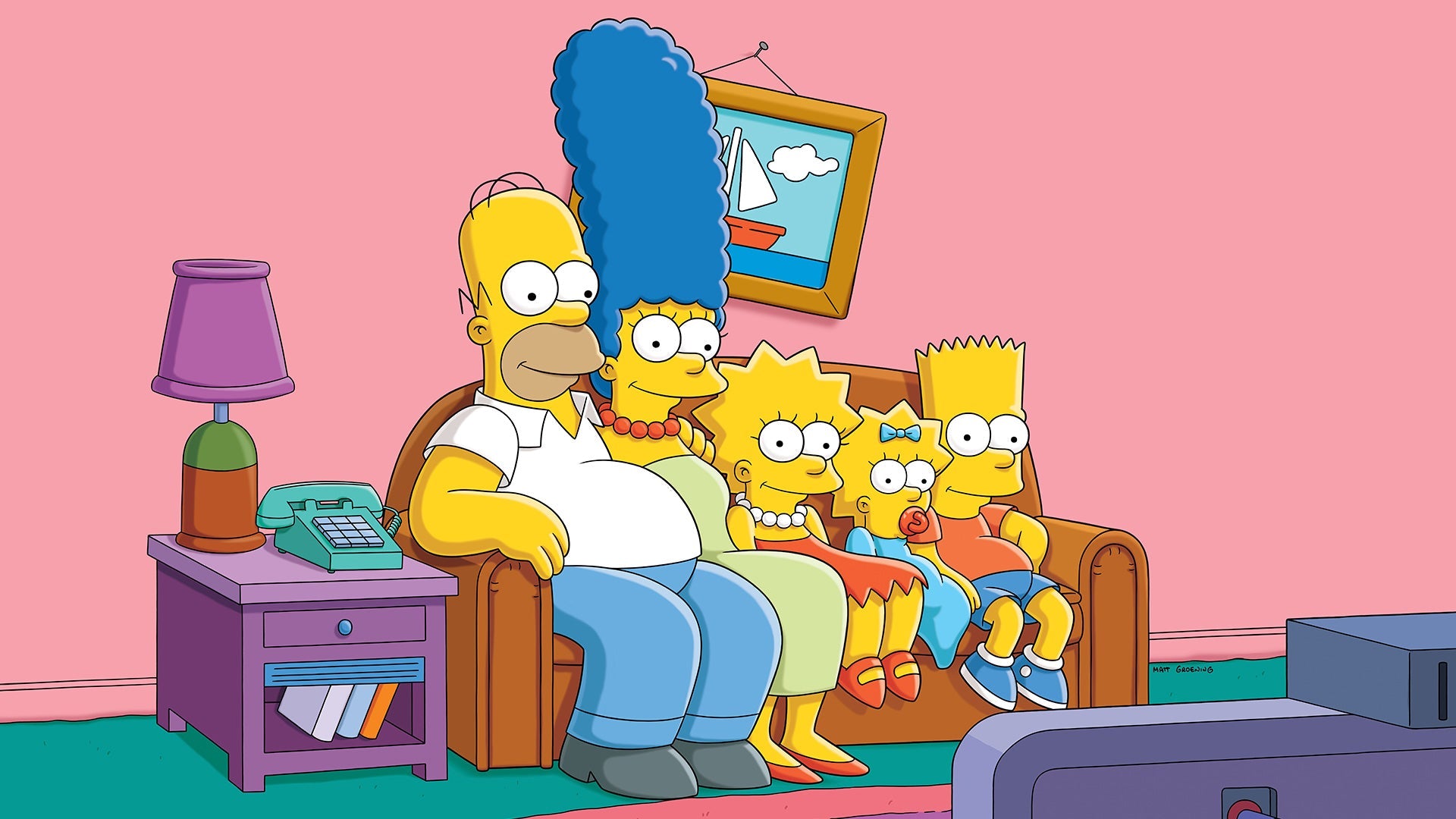 Imagine Comestibilă - simpsons family
