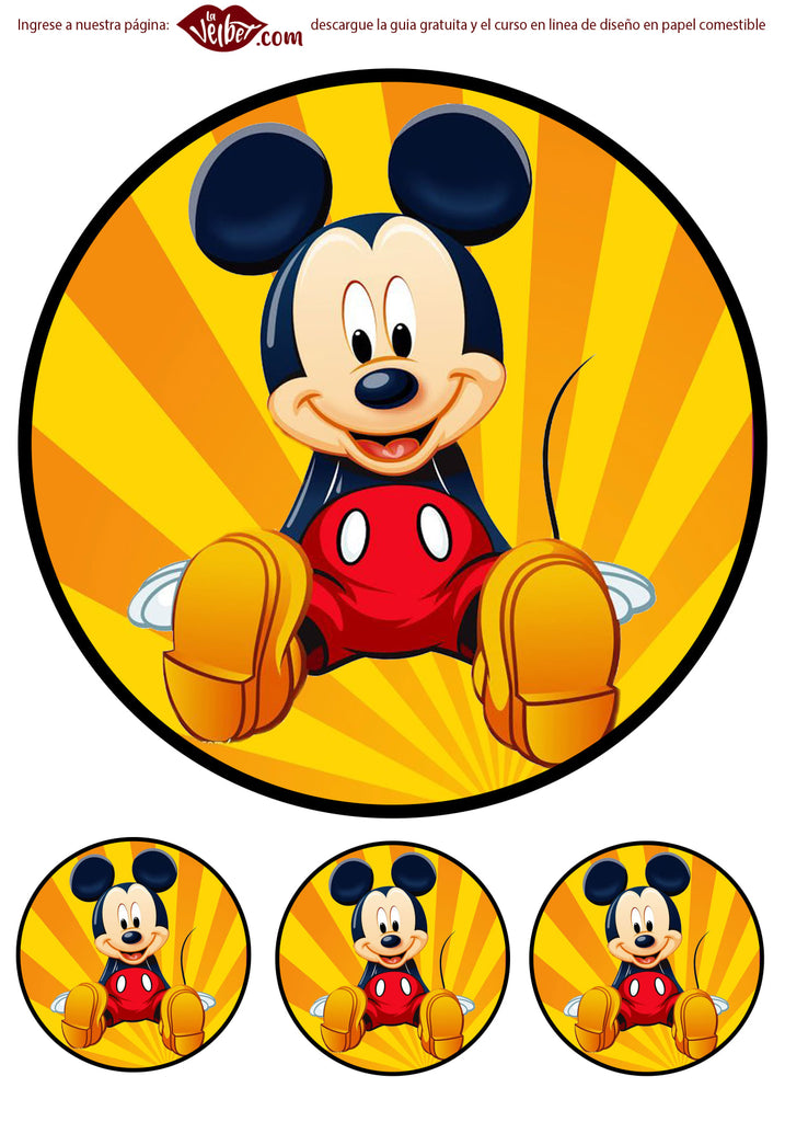 Imagine comestibila, vafa, format A4, Mickey Mouse - Nati Shop 