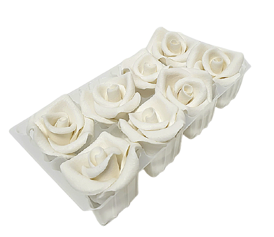Set trandafiri din zahar - alb - Nati Shop 