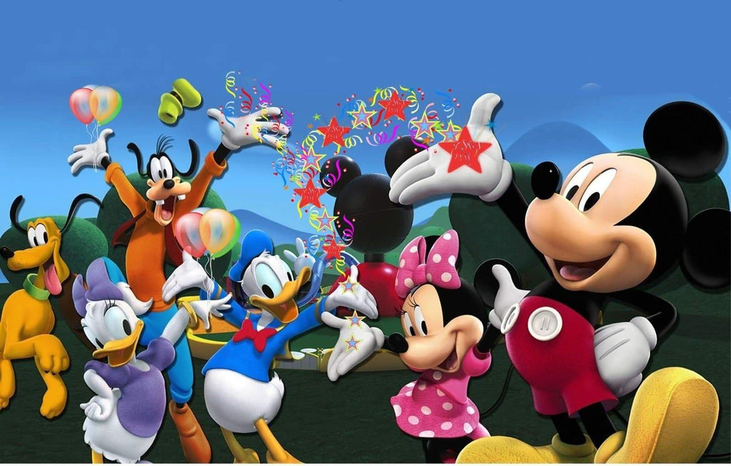 Imagine comestibila, vafa, format A4, Mickey Mouse Club