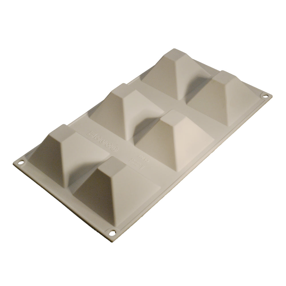 Piramida, 7.1 x 7.1 x 4 cm, Forma Silicon Monoportii, 6 cavitati - Nati Shop 